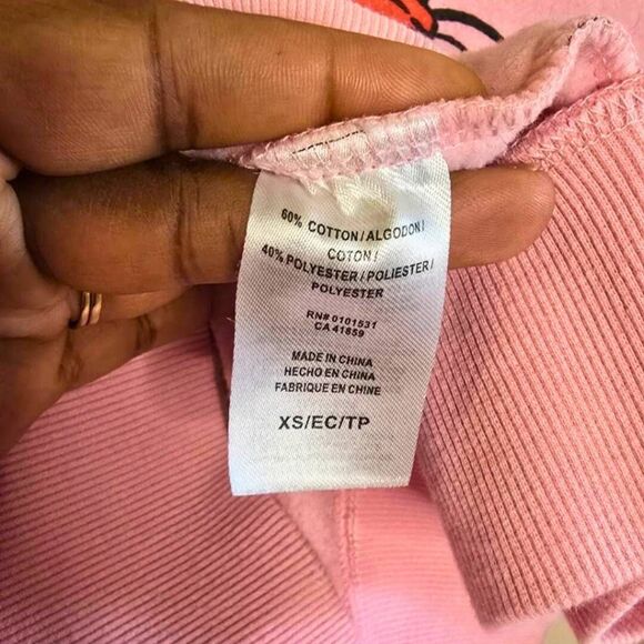 Disney 100 Mickey Mouse Sweatshirt Women's Size XS Pink Crewneck Pullover Rare - Picture 6 of 13